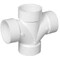 Charlotte Pipe And Foundry Charlotte Pipe Schedule 40 2 in. Hub X 2 in. D Hub PVC Sanitary Tee 1 pk PVC004280800 - alternate 1
